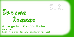 dorina kramar business card